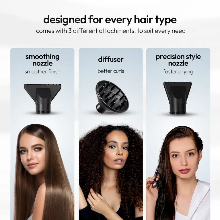 1 Hairdryer + 3 Hairpods